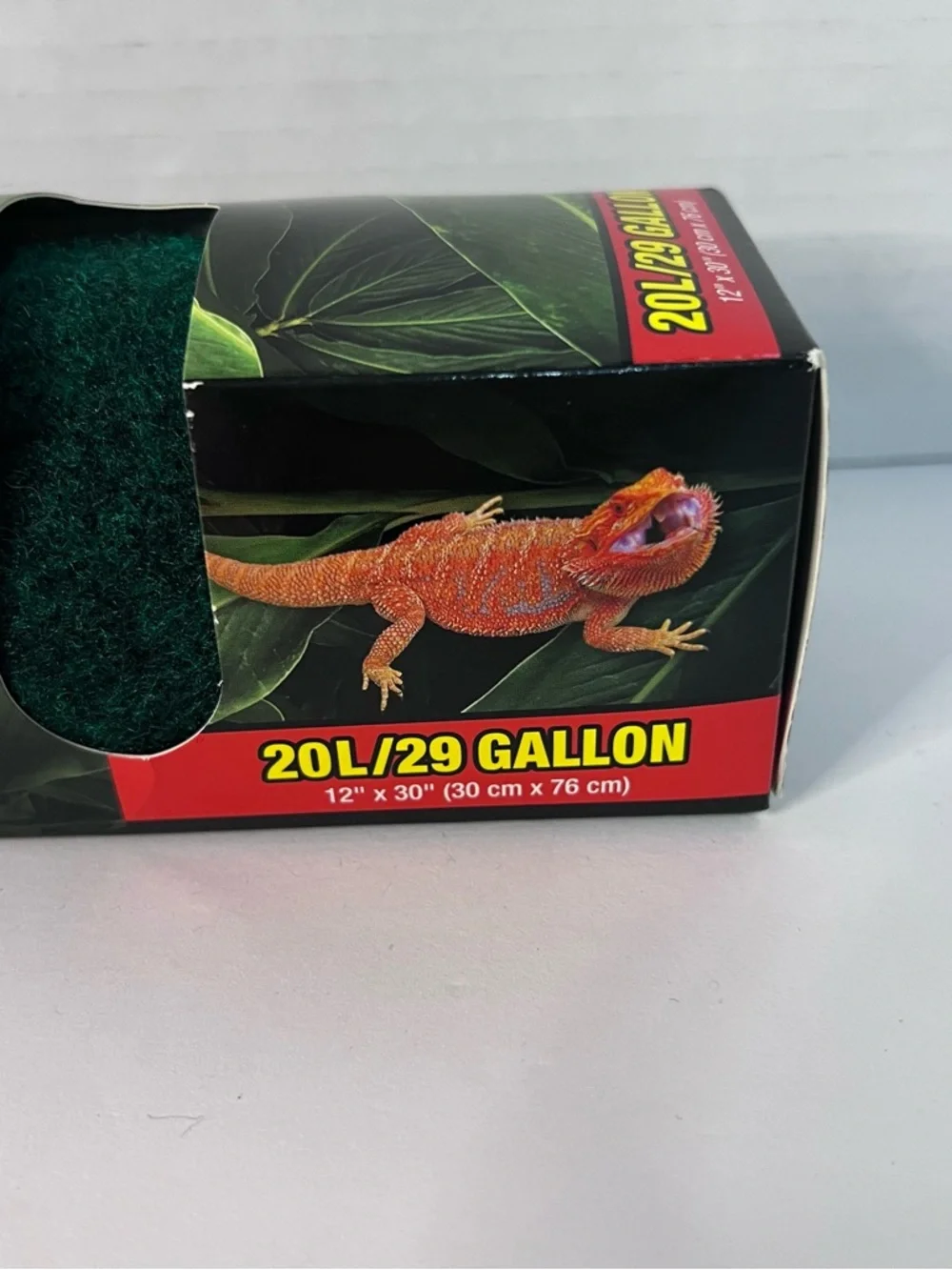 Zoo Med Eco Carpet Green Reptile Terrarium Carpet 29 gal, 12in x 30in New In Box